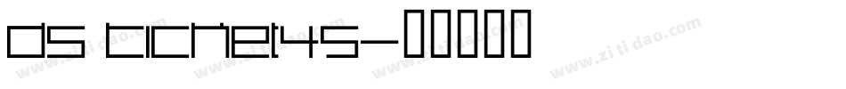 DS Ticket45字体转换